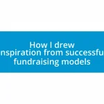 How I drew inspiration from successful fundraising models